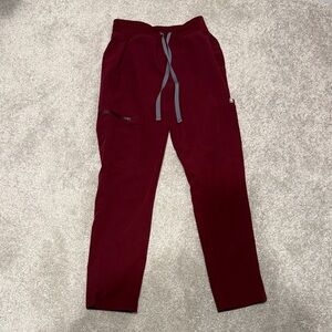 Figs Maroon Jogger Pants